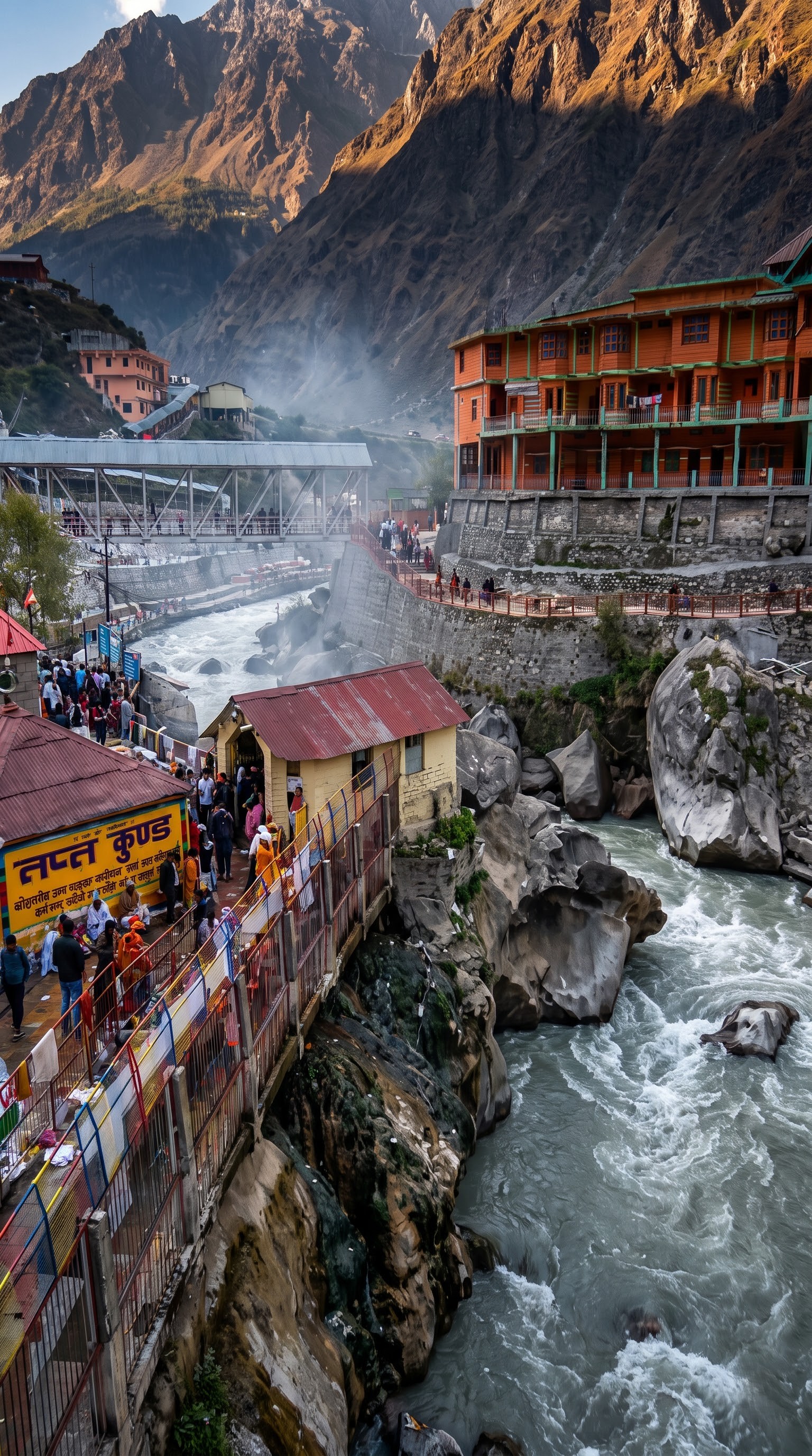 Charanpaduka rock imprint above Badrinath
